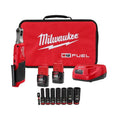 8-elementów Zestaw Ratchet Milwaukee 8- elementów, akumulatorowy konstrukcja, 12V, 1 / 10,2 cm, 20,3 cm, SAE głębokość Impact Rated zestaw nasadek, M12