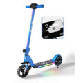 130-Watt 130- Wat, 16,5 cm, 130- Wat Składany skuter elektryczny dla dzieci, Pro E- Scooters z światłami i diodą LED Wyświetlacz Max Prędkość 14 km / h, Niebieski, Składany projekt