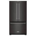 KitchenAid Kuchenka mikrofalowa, lodówka, 91,4 cm, 566,3 l, czarny, drewno
