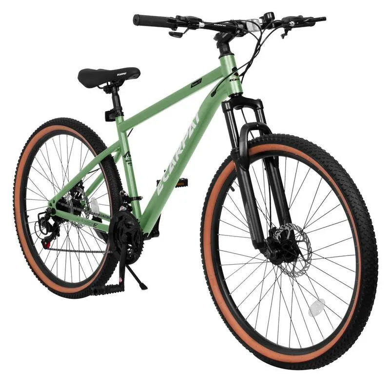 21-prędkość 21- Prędkość, 69,8 cm Rower górski z i Carbon Steel Rama Hamulce Thumb Przesunięcie przodu dla mężczyzn i kobiet & # x27; w zielony, 69,8 cm