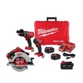 Milwaukee 5.0ah Lithium- Ion bezszczotkowy akumulatorowy zestaw narzędzi, 18V, 7-1 / 4 in., akumulatorowy konstrukcja, Piła tarczowa i 5.0ah Bateria, M18