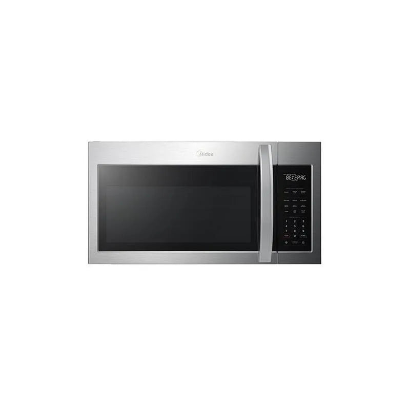 2-prędkość Kuchenka mikrofalowa Piekarnik 1-Touch, 300 CFM, 53,8 l, 75,7 cm, 2-prędkość Wentylator, Midea 1,9 cu, Sterowanie dotykiem, Stal nierdzewna