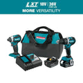 2-Tool Makita 2- Drill narzędzia i uderzenia sterownika Combo Kit, akumulatorowy konstrukcja, 18V, 4Ah Baterie, bezszczotkowy