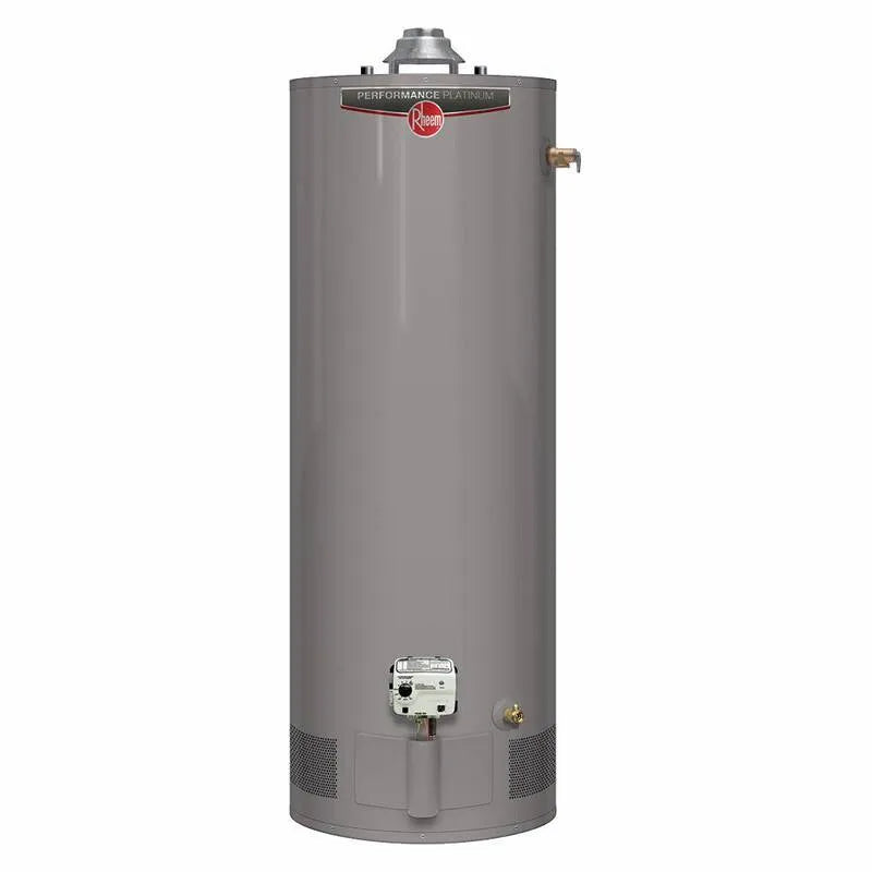 12-Year Rheem 12- Rok, Gaz ziemny, 55 Gal, 50000 BTU, Wydajność Platinum 55 Gal. Wysoka 50000 BTU Gaz ziemny podgrzewacz wody z gwarancją