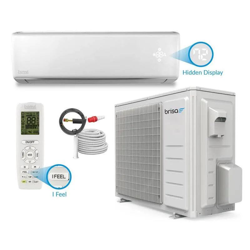 System Split bez kabli BTU 1 Ton, 000 BTU, WiFi, Funkcja ciepła, Brisa 12