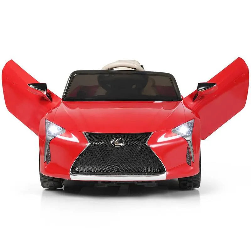 LC500, Zdalne sterowanie, Dzieci jeździć na samochodzie Lexus LC500 licencjonowany elektryczny pojazd czerwony