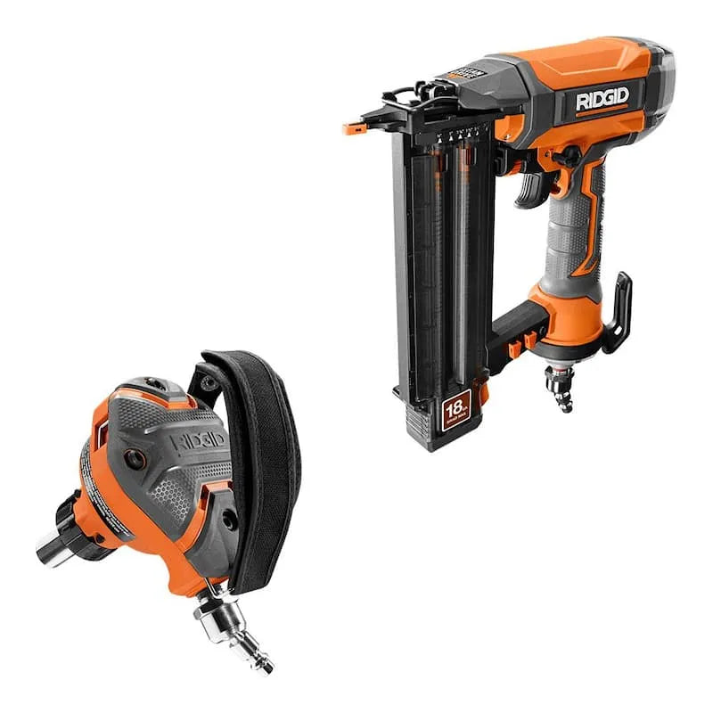 RIDGID gwoździarka do sztyftów, 20,3 cm, 5,1 cm, Full Size Palm Nailer, Pneumatic 2-1 / 20,3 cm gwoździarka do sztyftów i 3-1 / 5,1 cm