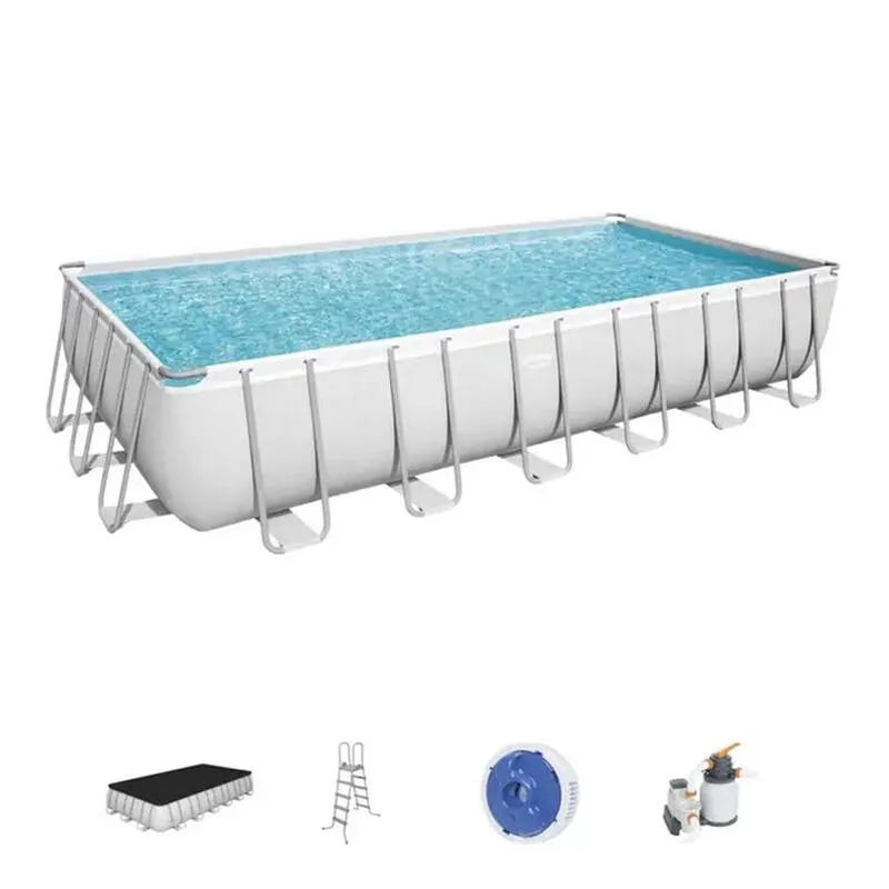 Bestway Rama nad ziemią Basen zestaw, 24 ft, 12 ft, 132,1 cm, Metal