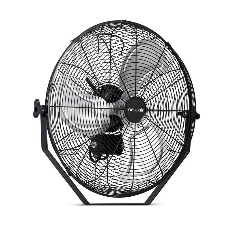 3-wentylator 3- Wentylator, 50,8 cm Na zewnątrz Wysoka prędkość ścianki zamontowany wentylator z szybkościami i regulowana głowa w kolorze czarnym, do użytku na zewnątrz