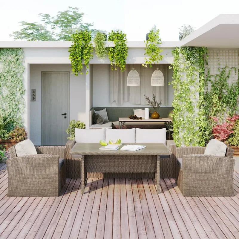 Sofa, Na zewnątrz, Patio, Beżge, Salon