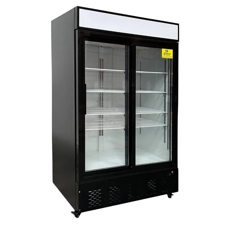 Lodówka W 34, Contraccial- Grade konstrukcja, 121,9 cm, 962,8 l, Upright, czarny