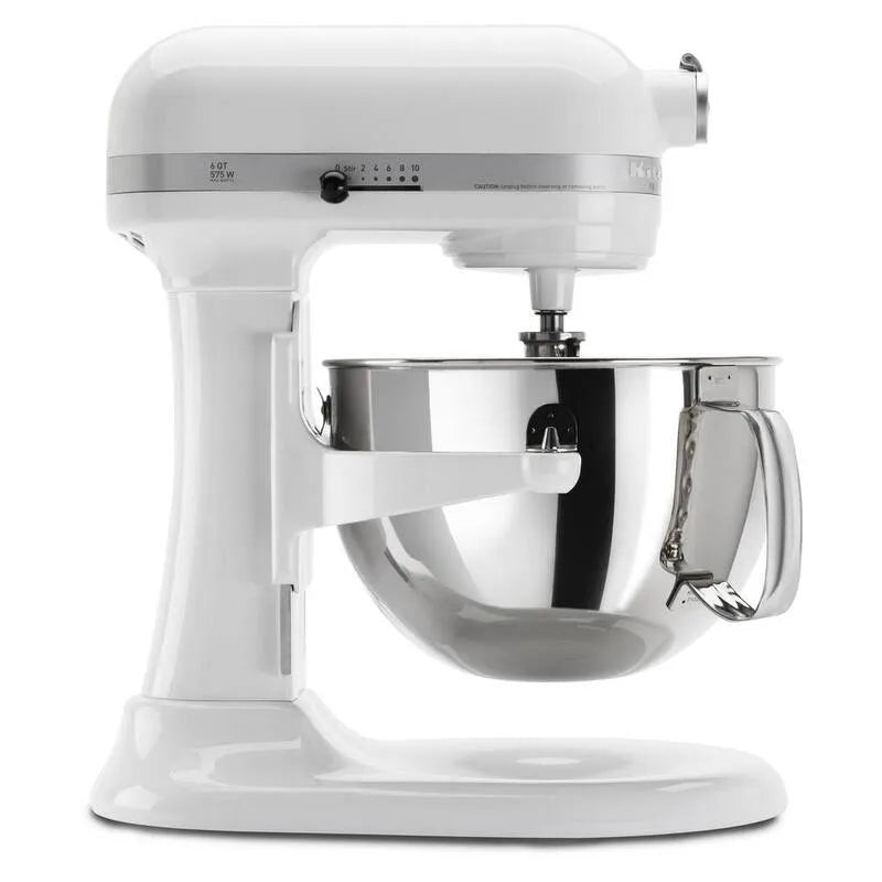 10-prędkość KitchenAid 10- Szybkość biały stojak, 5,7 l, Wir Whip i Hook dough