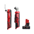 12-Volt Milwaukee 12- Volt, akumulatorowy konstrukcja, 1 / 10,2 cm, Prawy kąt Hex Impact Driver i 6.0Ah XC Bateria Pack, M12