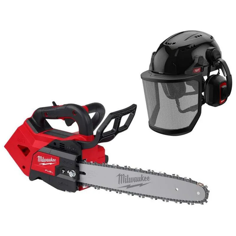 Milwaukee FUEL 14 M18 Piła łańcuchowa, bezkornowy konstrukcja, 35,6 cm, 18V, Mesh Face Shield, Czarny